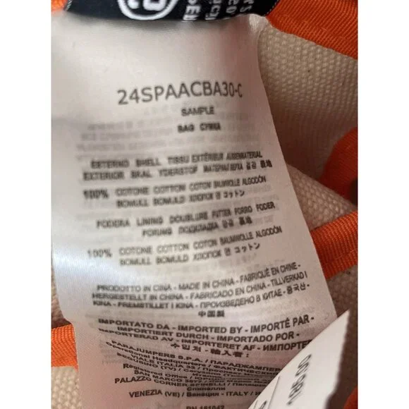 Parajumpers Beach Tote Bag Cream Orange Adjustable Strap Crossbody Logo $185 - Picture 13 of 14